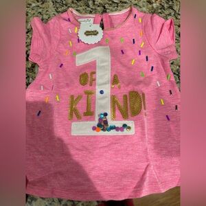 Mud Pie 1 of a Kind T-shirt 12-18 Months, NWT